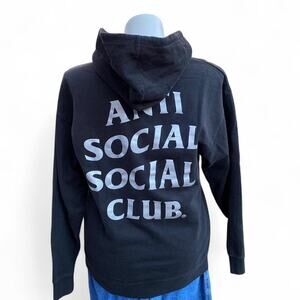 Anti Social Social Club “NO” Black Hoodie Sweatshirt